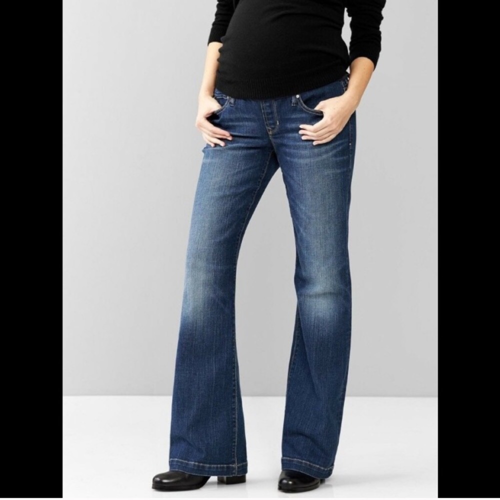 GAP 1969 Maternity Demi Panel- Long & Lean jeans